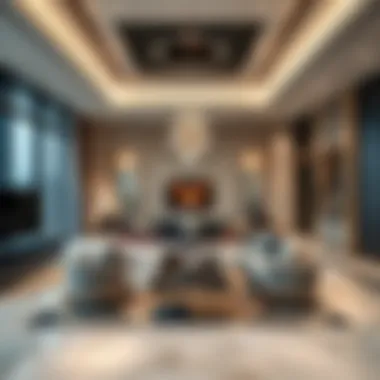 Luxurious interior of Intercontinental Residence