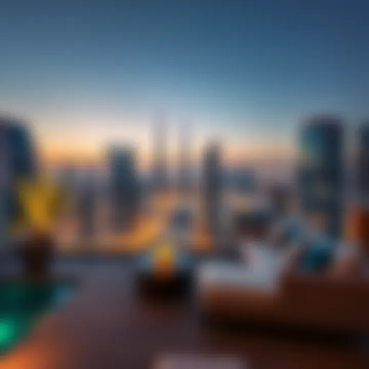 Stunning skyline view from the residence