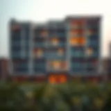 Architectural Elegance of Jumeirah Circle Village Stunning view of Jumeirah Circle Village showcasing its architectural elegance