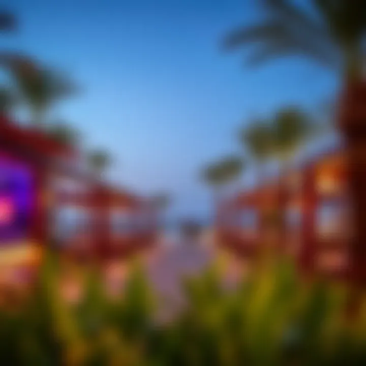 Stylish beachfront restaurants and cafes at La Mer, highlighting modern infrastructure