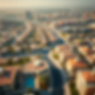 Exclusive Neighborhoods in Dubai Aerial view of a prestigious neighborhood in Dubai