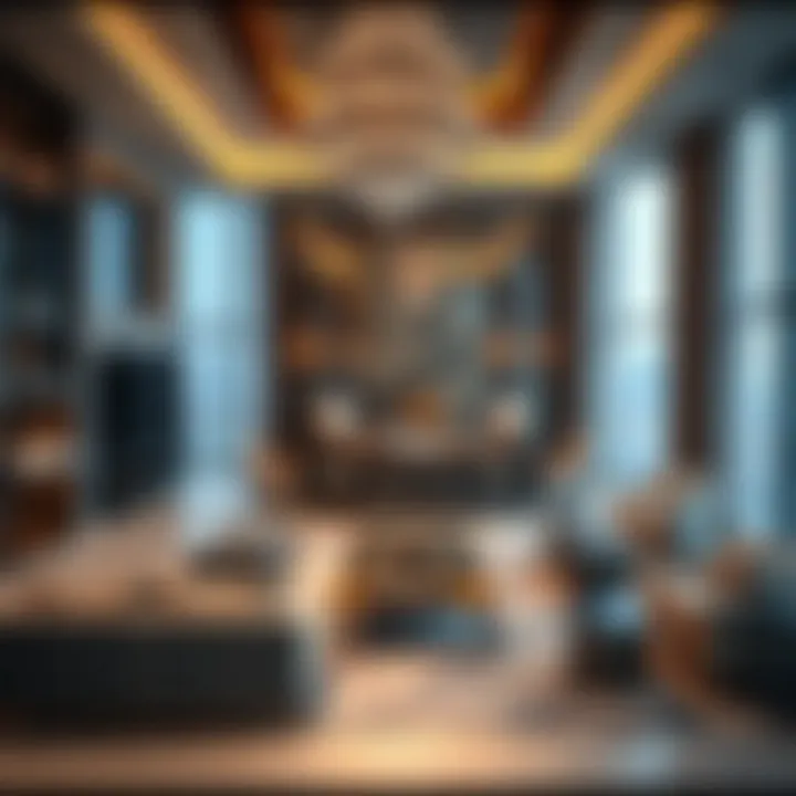 Opulent Interiors of Dubai's Luxury Homes Interior design of a lavish Dubai penthouse