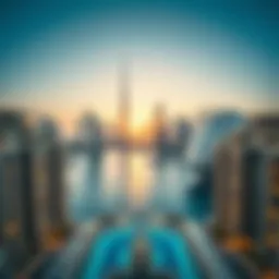 Stunning skyline view of Dubai's luxury properties