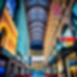 Stunning architectural design of a Dubai mall