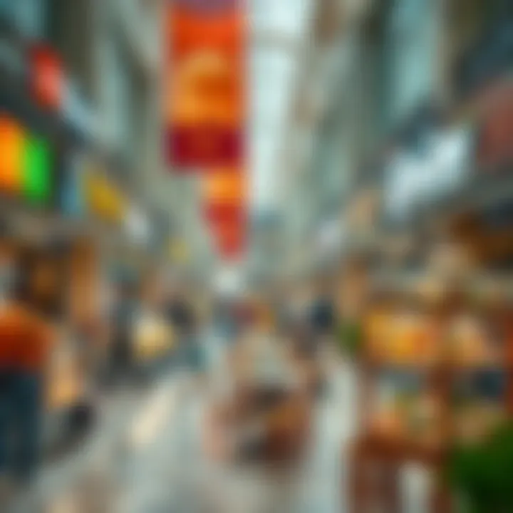 Diverse Dining Options in Dubai Malls A bustling food court in a Dubai mall