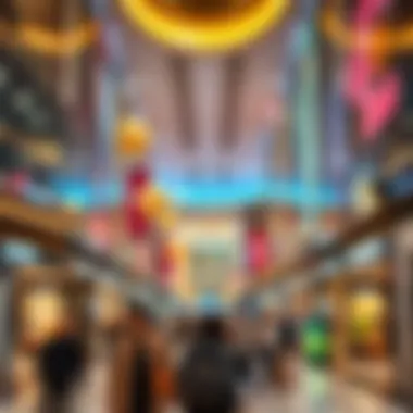 The Vibrant Shopping Experience in Dubai Vibrant shopping atmosphere in a mall
