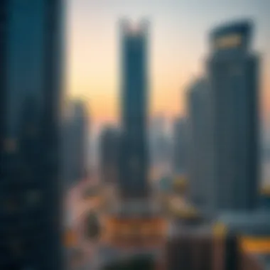 Strategic Location of Moosa Tower in Dubai The strategic location of Moosa Tower with surrounding landmarks