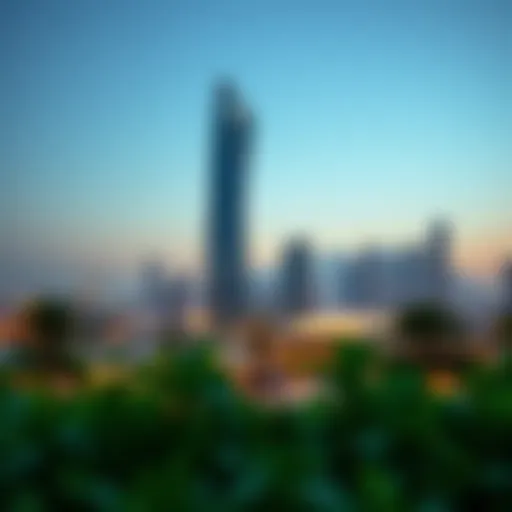 Moosa Tower: A Marvel of Modern Architecture A stunning view of Moosa Tower showcasing its sleek architecture against the Dubai skyline