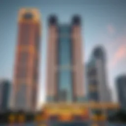 Exterior view of Emirates Towers showcasing modern architecture