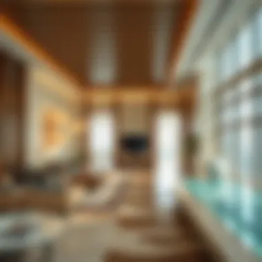 Luxury Interior Amenities of Palm Tower Interior amenities of Palm Tower highlighting luxury living spaces