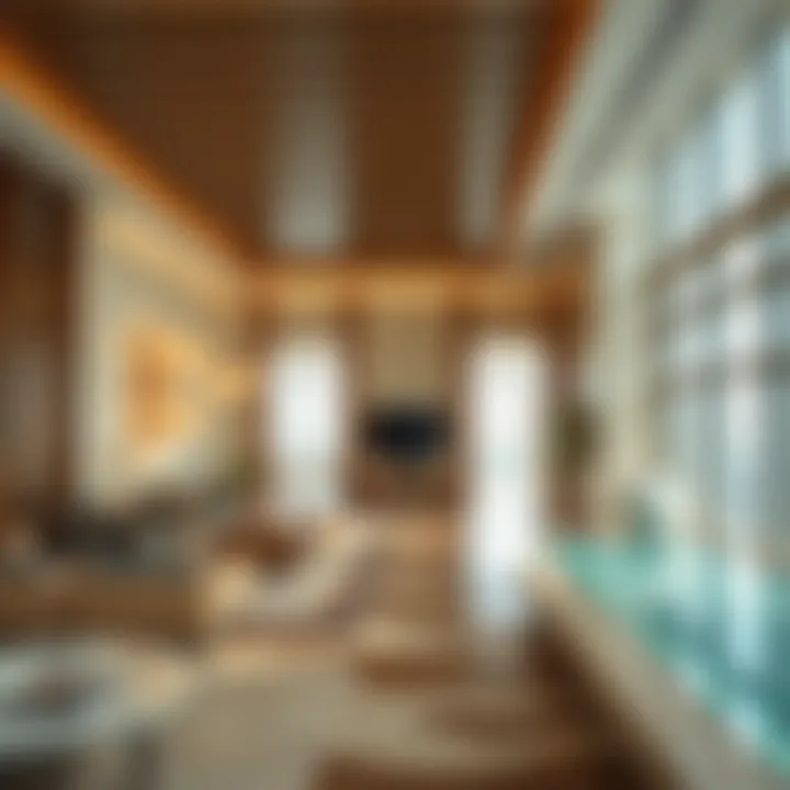 Luxury Interior Amenities of Palm Tower Interior amenities of Palm Tower highlighting luxury living spaces