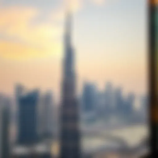 Point Tower and Dubai Marina Skyline Stunning view of Point Tower against Dubai Marina skyline