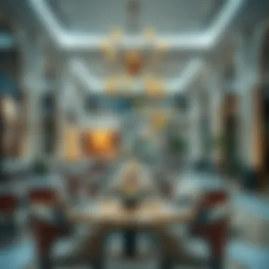 Culinary Delights at Qaleriya Mall Elegant dining space at Qaleriya Mall