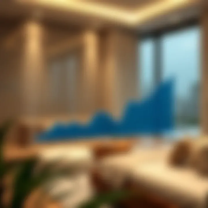 A graph illustrating rental price trends in Rashidiya over recent years.
