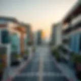 A panoramic view of Salah Al-Din Street showcasing modern architecture