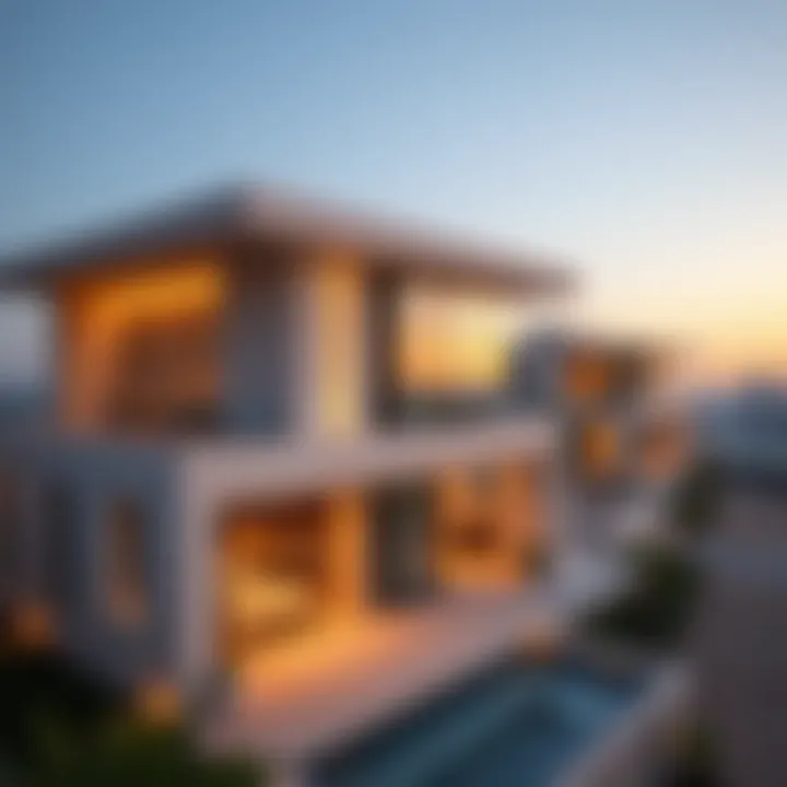 Innovative architectural design of a sky villa