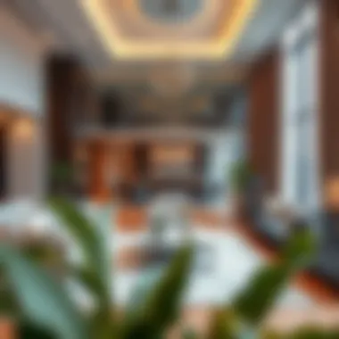 Modern Living Spaces in Al Sharhan Building Interior features of the Al Sharhan Building highlighting modern living