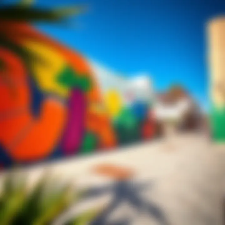 Vibrant artistic mural reflecting the creative essence of Alquoz