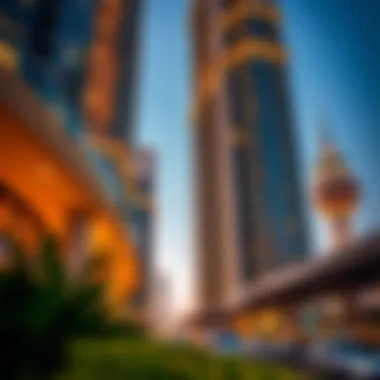 Architectural Elegance of Chic Towers Architectural details highlighting the elegance of chic towers