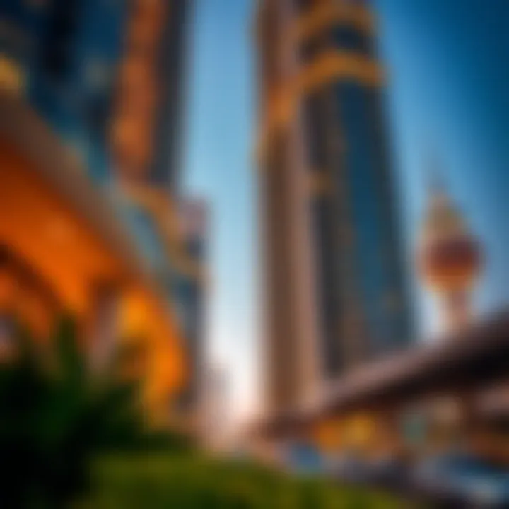 Architectural Elegance of Chic Towers Architectural details highlighting the elegance of chic towers