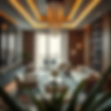 Luxurious Interiors of Chic Tower Residences Luxurious interior design of a chic tower apartment