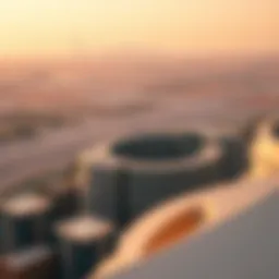 Panoramic view of Damac Casa and surrounding skyline