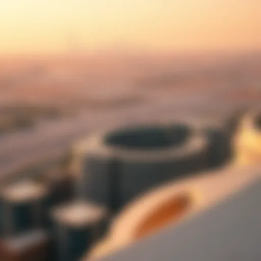Panoramic view of Damac Casa and surrounding skyline