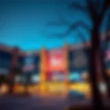 Architectural Elegance of Dragon Mall Panoramic view of Dragon Mall's exterior showcasing its architectural design