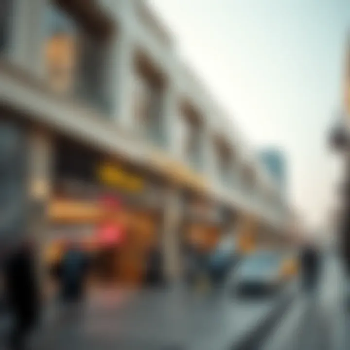 Commercial spaces at Mina Rashid with bustling business activity