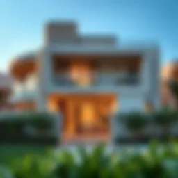 Exterior view of Zubaida Residence showcasing contemporary architecture