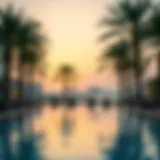 Luxurious Poolside at Five Palm Jumeirah A luxurious poolside view at Five Palm Jumeirah