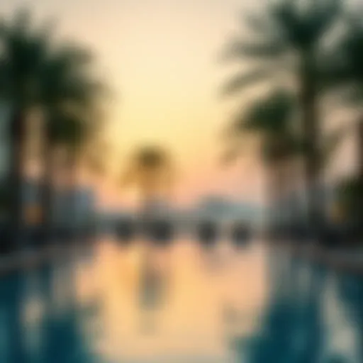 Luxurious Poolside at Five Palm Jumeirah A luxurious poolside view at Five Palm Jumeirah