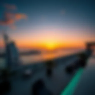 Stunning sunset from the rooftop of Five Palm Jumeirah club