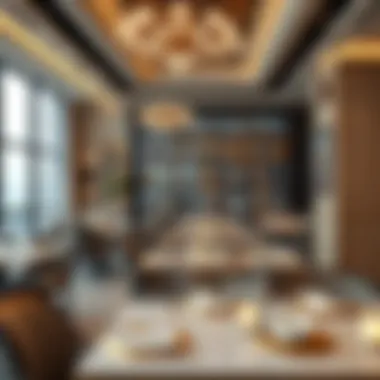 Fine Dining Experience in Elegant Setting Elegant dining space within حياة ريجنسي ديرة emphasizing fine dining experiences