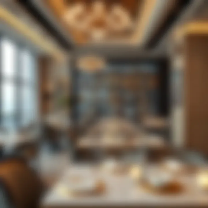 Fine Dining Experience in Elegant Setting Elegant dining space within حياة ريجنسي ديرة emphasizing fine dining experiences