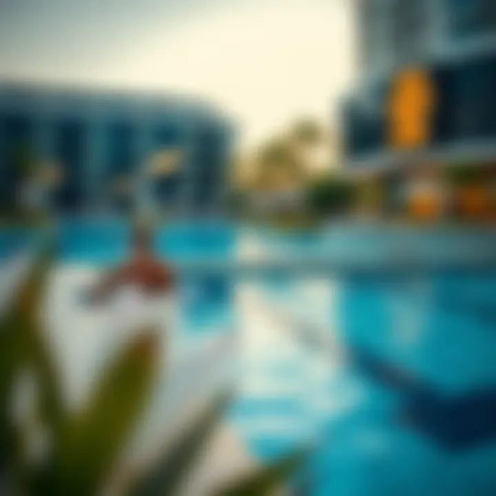 Leisure and Relaxation at the Swimming Pool Swimming pool area at حياة ريجنسي ديرة highlighting relaxation and leisure