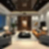 Luxurious living room showcasing contemporary Dubai decor