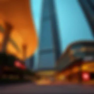 Striking architectural features of HSBC Tower