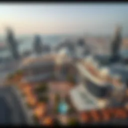 Aerial view of Hyatt Galleria Dubai showcasing its architectural design