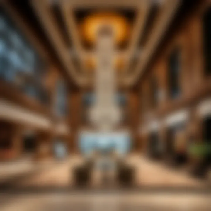 Lavish Lobby Interior of Hyatt Galleria Dubai Luxurious interior of the lobby at Hyatt Galleria Dubai