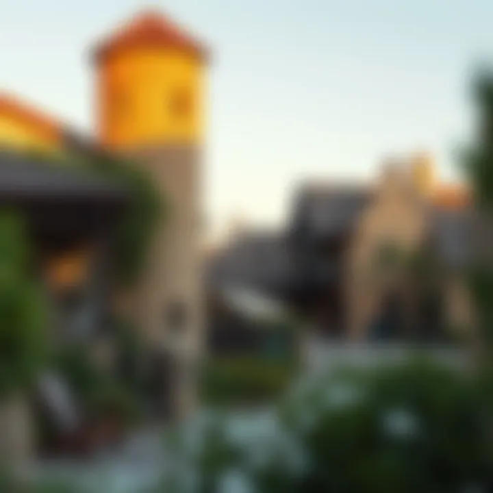 An artistic representation of cultural elements woven into the development