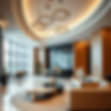 Interior Design of Jassem Building Interior design elements of Jassem Building highlighting contemporary spaces