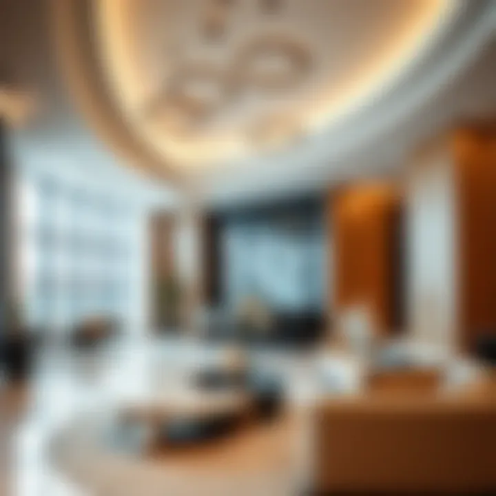 Interior Design of Jassem Building Interior design elements of Jassem Building highlighting contemporary spaces