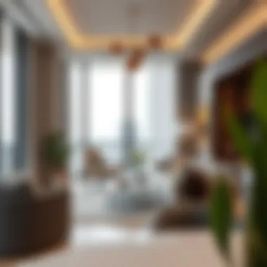 Interior design elements of a residence in Lulu Express Olive Tower