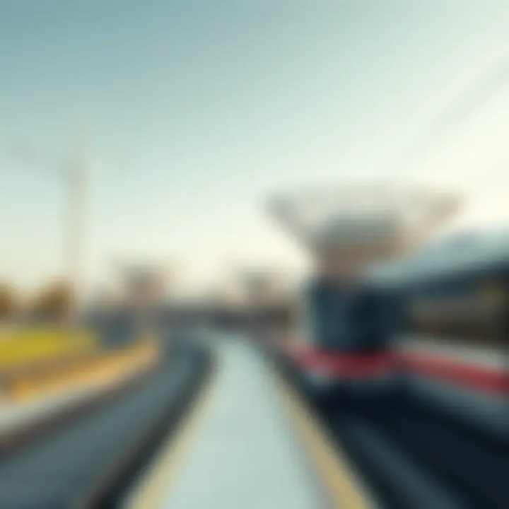 Artist's impression of a new Dubai Metro station