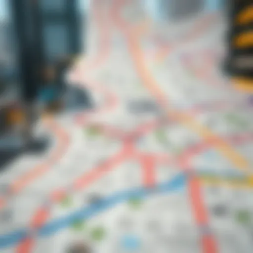 Detailed map of the expanded Dubai Metro routes