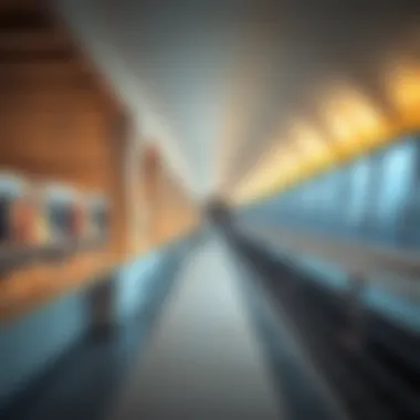 Metro station in Al Quoz showcasing modern architecture