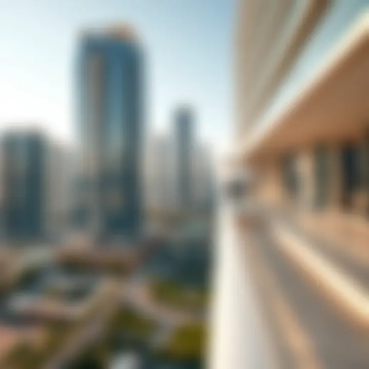 Architectural Marvel of Millennium Place Barsha Heights Stunning view of Millennium Place Barsha Heights showcasing modern architecture