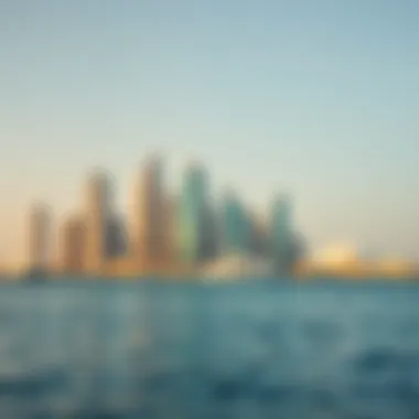 Blue Water Island skyline