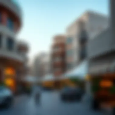 An overview of a popular neighborhood in Dubai known for its dining scene